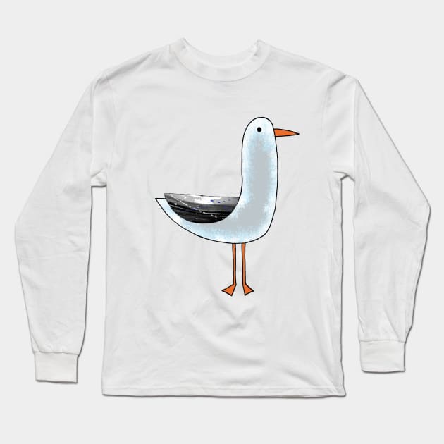 Seagull Long Sleeve T-Shirt by Scratch